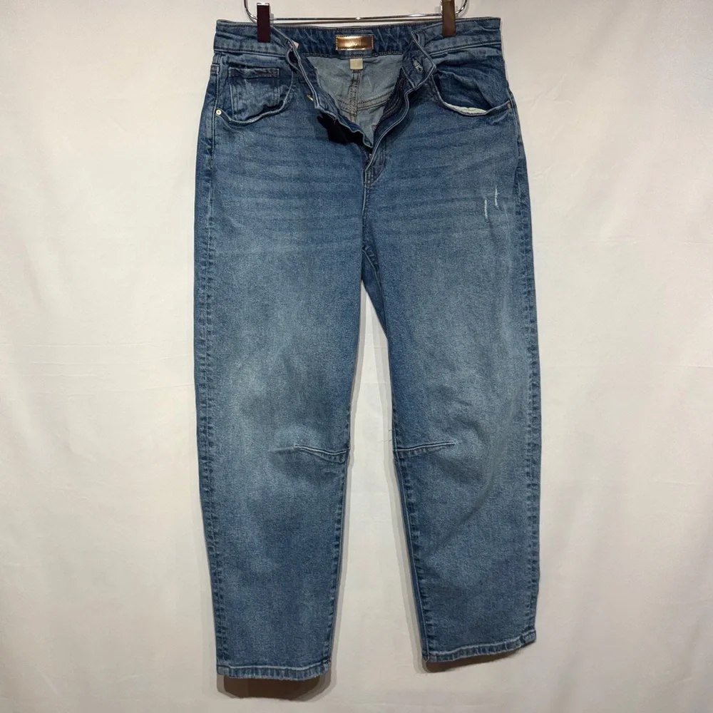KUT From The Kloth Ashley High-Rise Slouchy Barrel Jean Improving Medium Wash 6 - Picture 6 of 12
